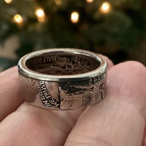 Silver 90% Coin Silver Ring 1942 Vintage Collectible